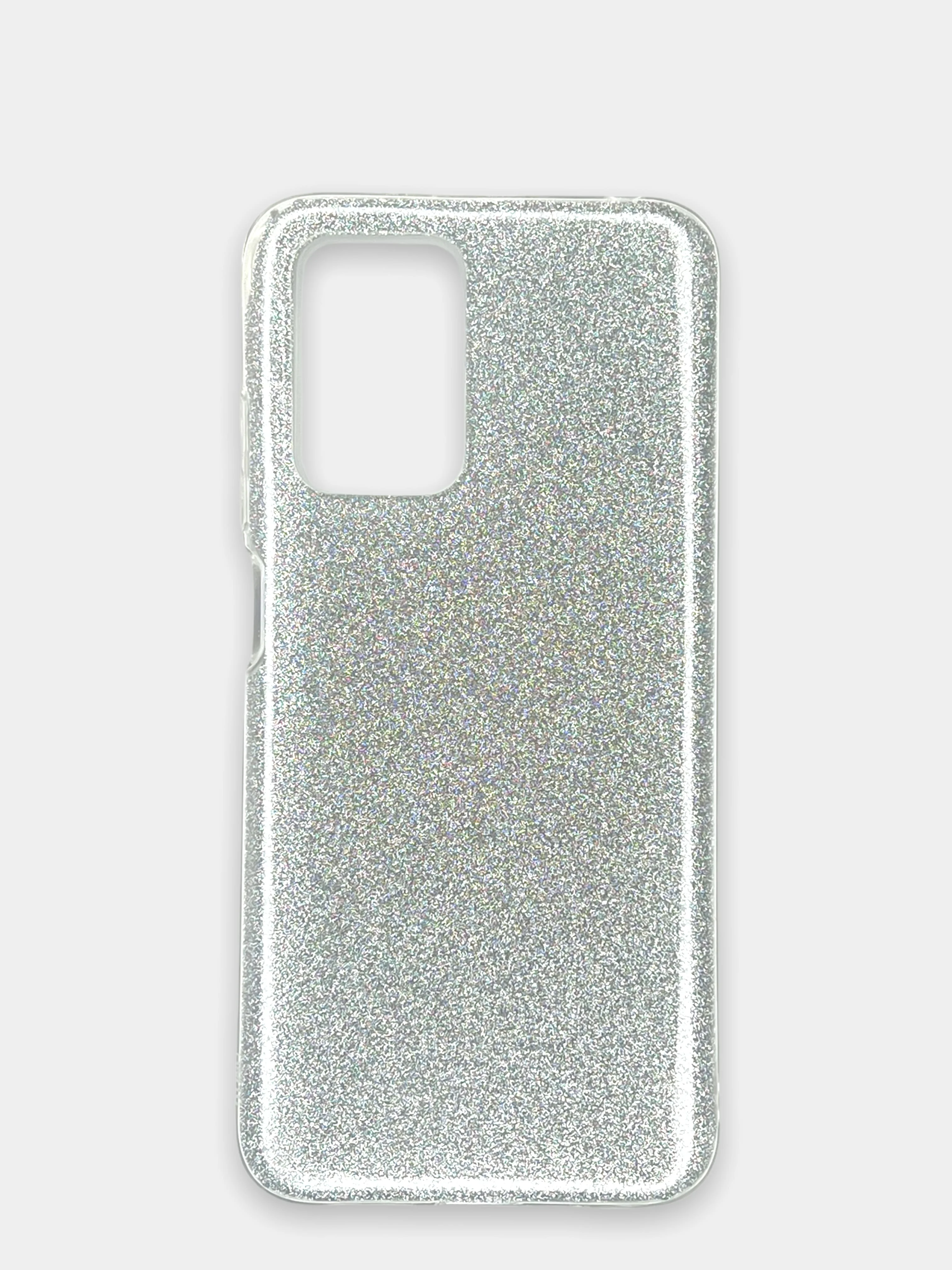 Серебряный чехол Xiaomi Redmi 10, Сяоми Редми 10 блестящий