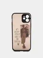 Коричневый чехол для iPhone 7/8/SE,XR,XS Max,11 Pro Max,12, 12 Pro Max с бортиками и с защитой камеры