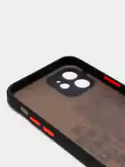 Коричневый чехол для iPhone 7/8/SE,XR,XS Max,11 Pro Max,12, 12 Pro Max с бортиками и с защитой камеры