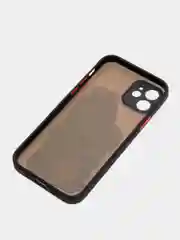 Голубой чехол для iPhone 7/8/SE,XR,XS Max,11 Pro Max,12, 12 Pro Max с бортиками и с защитой камеры