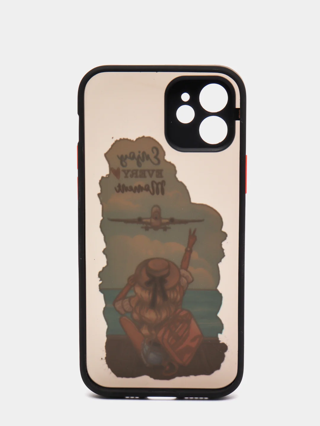 Голубой чехол для iPhone 7/8/SE,XR,XS Max,11 Pro Max,12, 12 Pro Max с бортиками и с защитой камеры