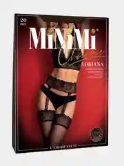 Колготки-имитация чулок Minimi Adriana, на кружевном поясе, 20 ден
