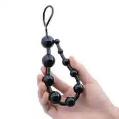 Черный анальные бусы, анальная цепочка