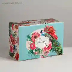 Бежевый коробка - пенал Tropical present, 2 вида