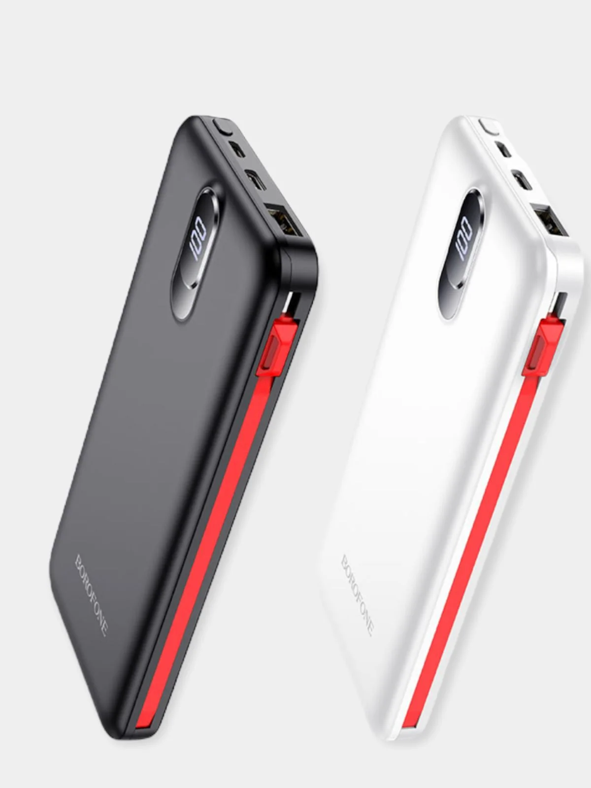 Белый портативный аккумулятор Borofone BJ2 Buena, 10000 mAh