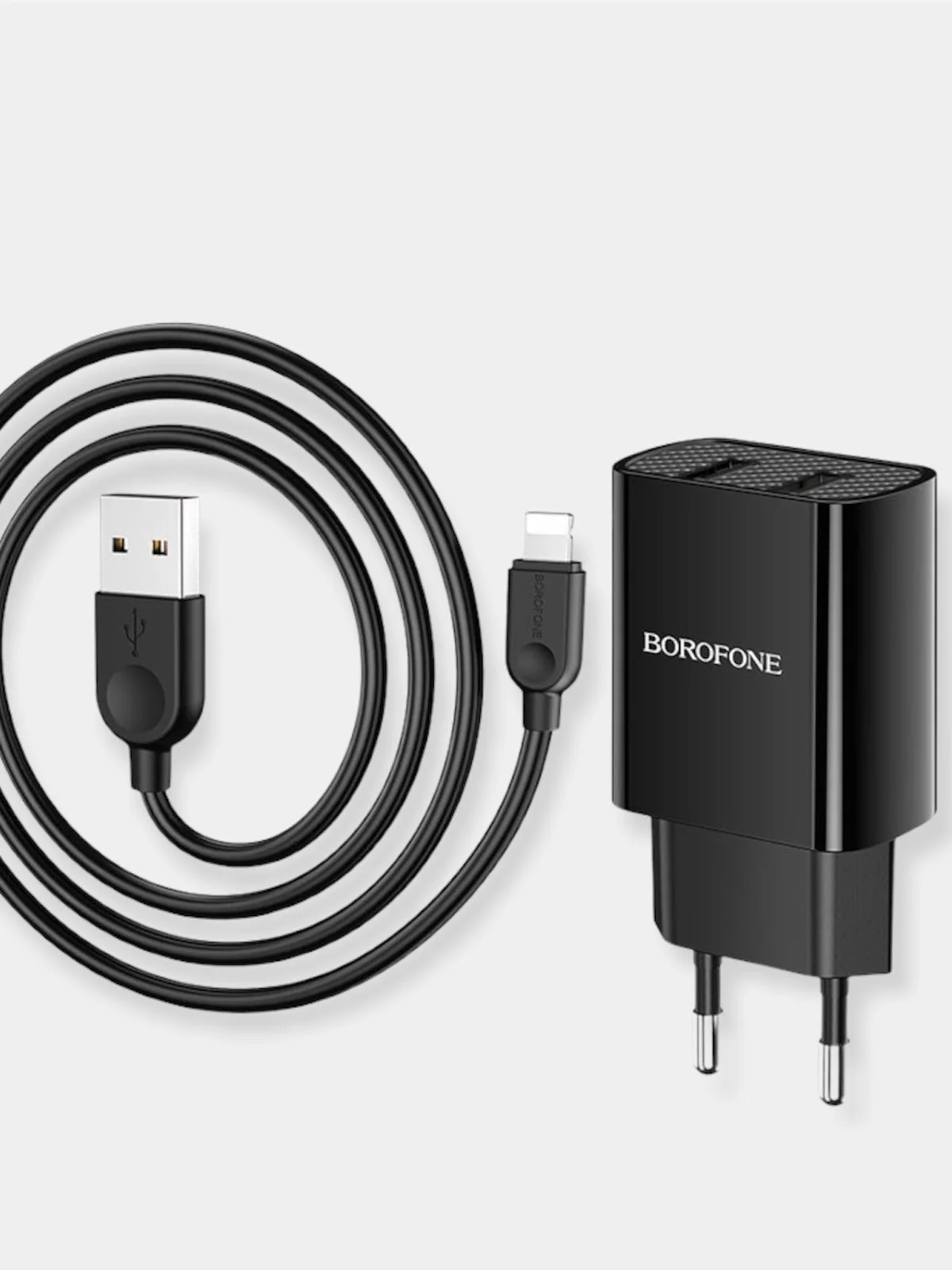 Черный зарядное устройство BOFOFONE BA53A Powerway EU набор с кабелем lightning