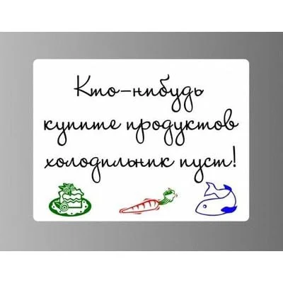 Магнитная маркерная доска 30х40, 40х50, 40х60 см, на холодильник