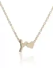 Цепочка с буквой и сердцем