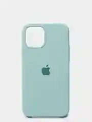 Мятный чехол iPhone 13 6.1" Силиконовый с логотипом (Silicone Case) Закрытый низ