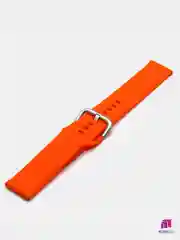 Оранжевый силиконовый ремешок универсальный для Xiaomi Amazfit Bip/ Samsung/Huawei, 20 мм, с кнопкой