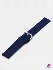 Темно-синий силиконовый ремешок универсальный для Xiaomi Amazfit Bip/ Samsung/Huawei, 20 мм, с кнопкой