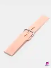 Розовый силиконовый ремешок универсальный для Xiaomi Amazfit Bip/ Samsung/Huawei, 20 мм, с кнопкой