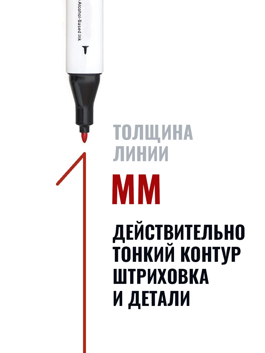 Маркеры для скетчинга 120 цветов