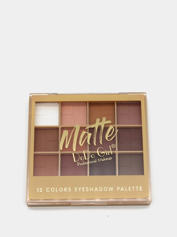 Палетка матовых теней для век DoDo Girl Matte , 12 цветов