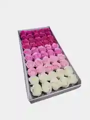 Тёмно-розовый бутоны мыльных роз, 50 штук