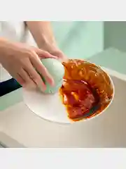Губка для мытья посуды  с пластиковой Ручкой, Не Царапающаяся Губка Для мытья Посуды