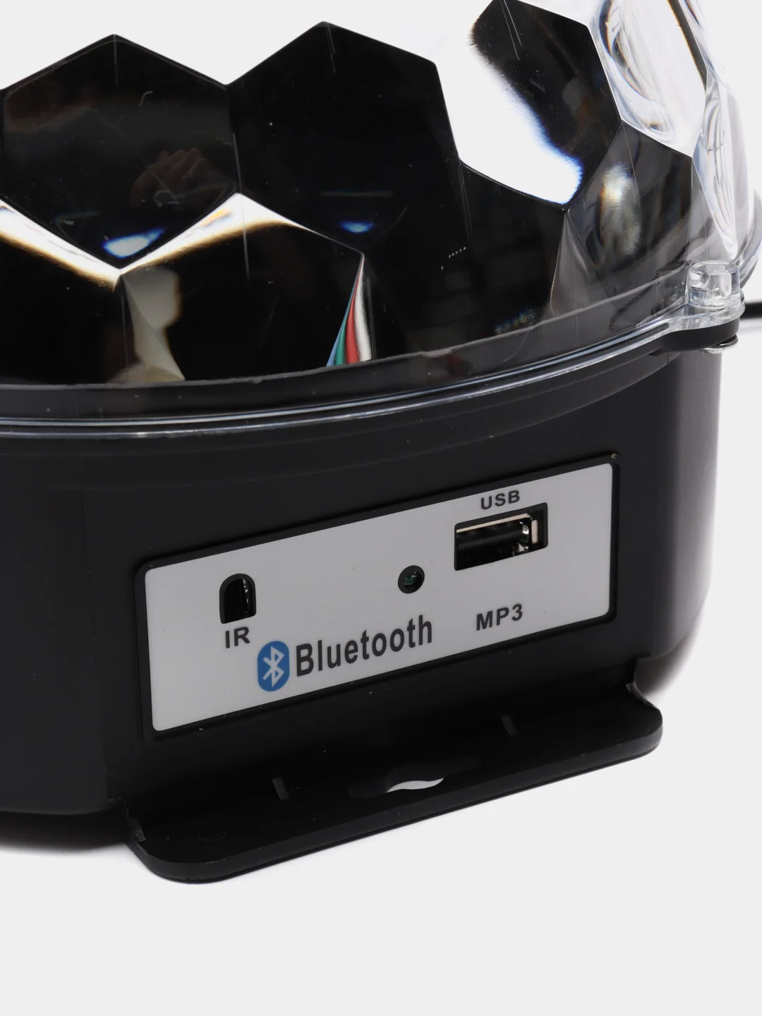 Светодиодный Диско шар с bluetooth флешкой пультом 2 динамика. Новогодняя