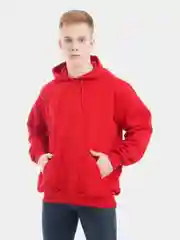 Красный толстовка утепленная /худи / унисекс / 5 цветов / 100% хлопок / женское / мужское