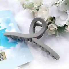 Серый краб заколка для волос