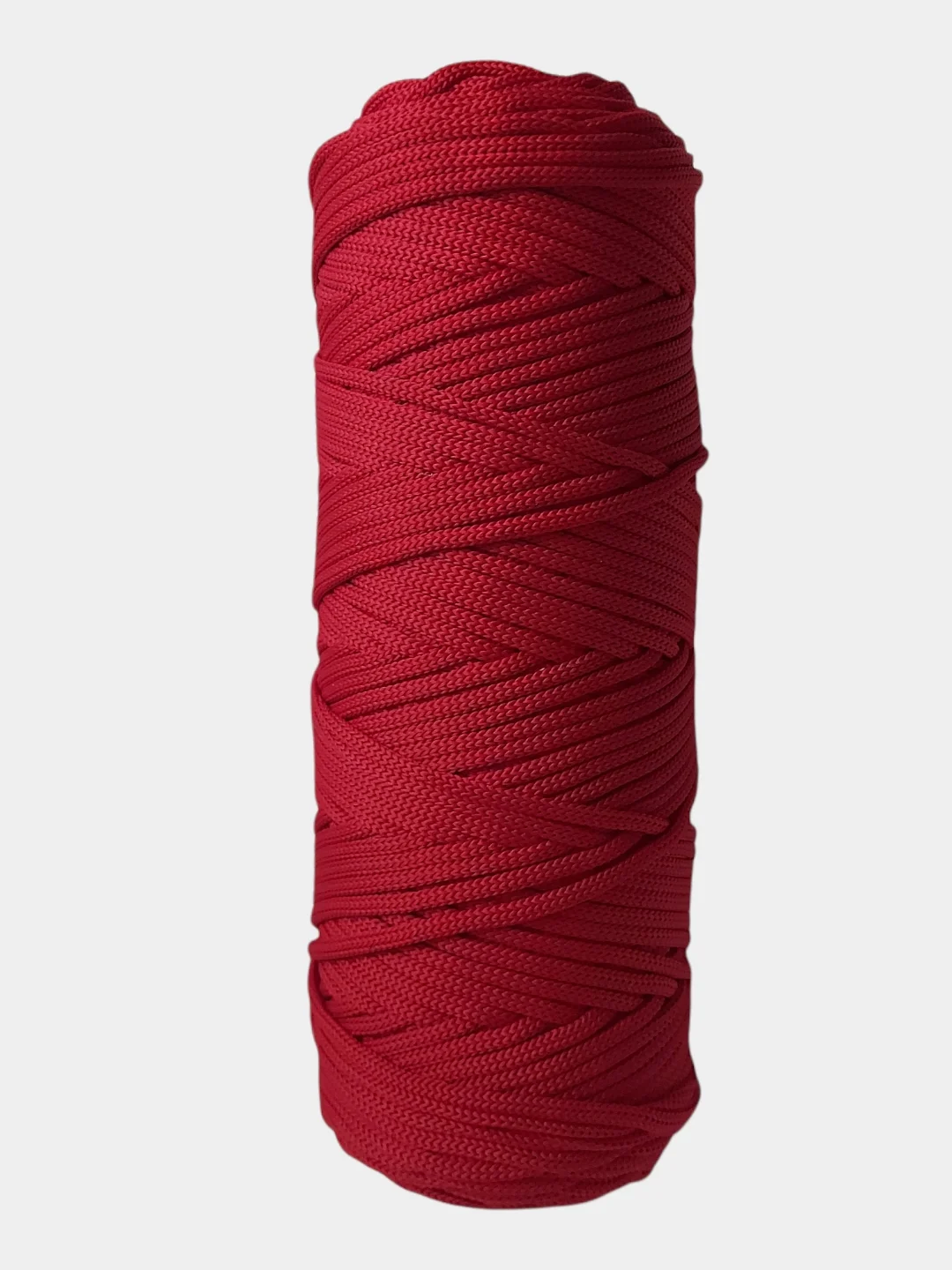 Красный шнур полиэфирный, 200 м, 4 мм