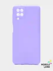 Лавандовый чехол силиконовый на Samsung Galaxy A12 /М12 с защитой камеры