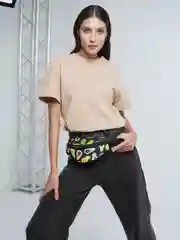 Черный сумка поясная
