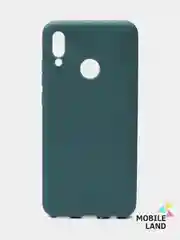 Синий меланж чехол для Huawei Honor 10 Lite, P Smart 2019 цветной силиконовый матовый