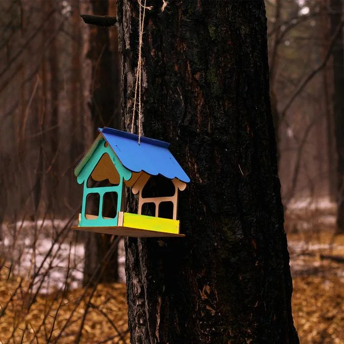 Кормушка для птиц Greengo "Домик", 19 х 18 х 16 см