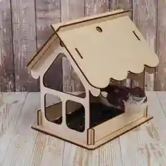 Кормушка для птиц Greengo "Домик", 19 х 18 х 16 см