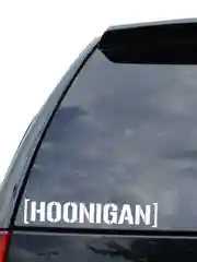Наклейка на авто "HOONIGAN" 25х5см