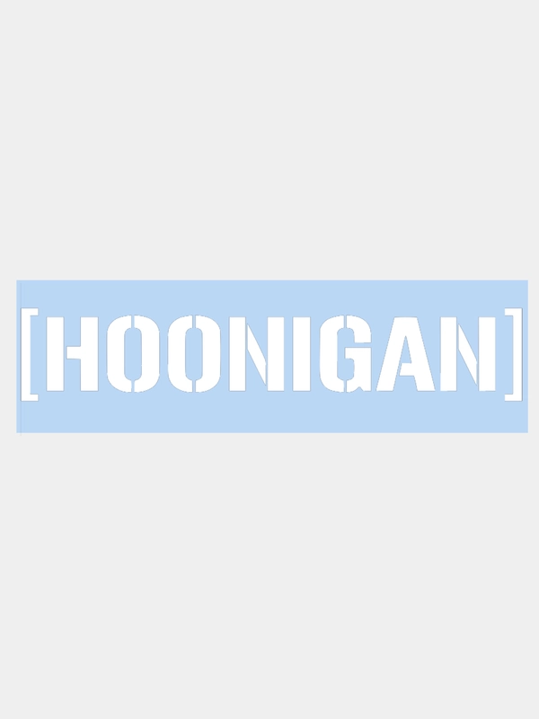 Наклейка на авто "HOONIGAN" 25х5см