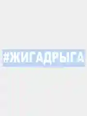 Наклейка на авто "#ЖИГАДРЫГА" 25х4см