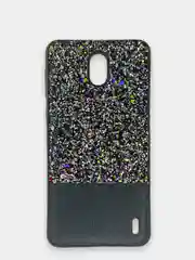 Черный чехол Nokia 2, силиконовый со стразами