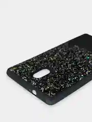 Черный чехол Nokia 3 силиконовый со стразами