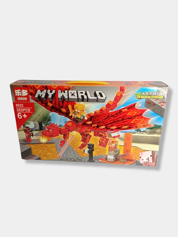 Конструктор Майнкрафт My World "Башня дракона" 353 детали/ Minecraft