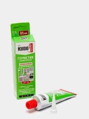 Герметик KUDO KST-120 / силиконовый санитарный прозрачный, в тюбике 85 мл