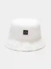 Белый панама "Smile" меховая, унисекс (шапка)
