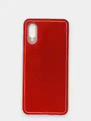 Красный чехол Samsung Galaxy A02, Самсунг Галакси А02 блестящий