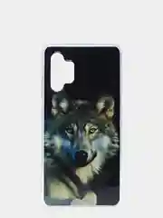 Черный чехол для Samsung A32 (4G) силиконовый рисунки