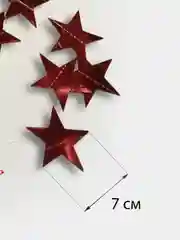 Красный гирлянда бумажная  в форме звезд/гирлянда растяжка