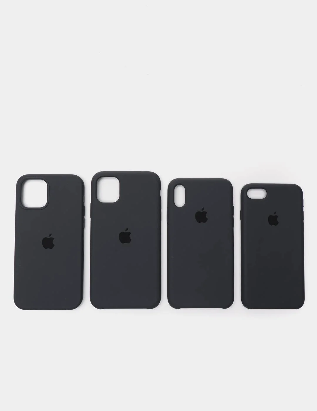 Черный чехол Silicone Case для iPhone 11,XR,7,8,12,XS,8+,7+,11 Pro,Max,12 Pro,XS MAX