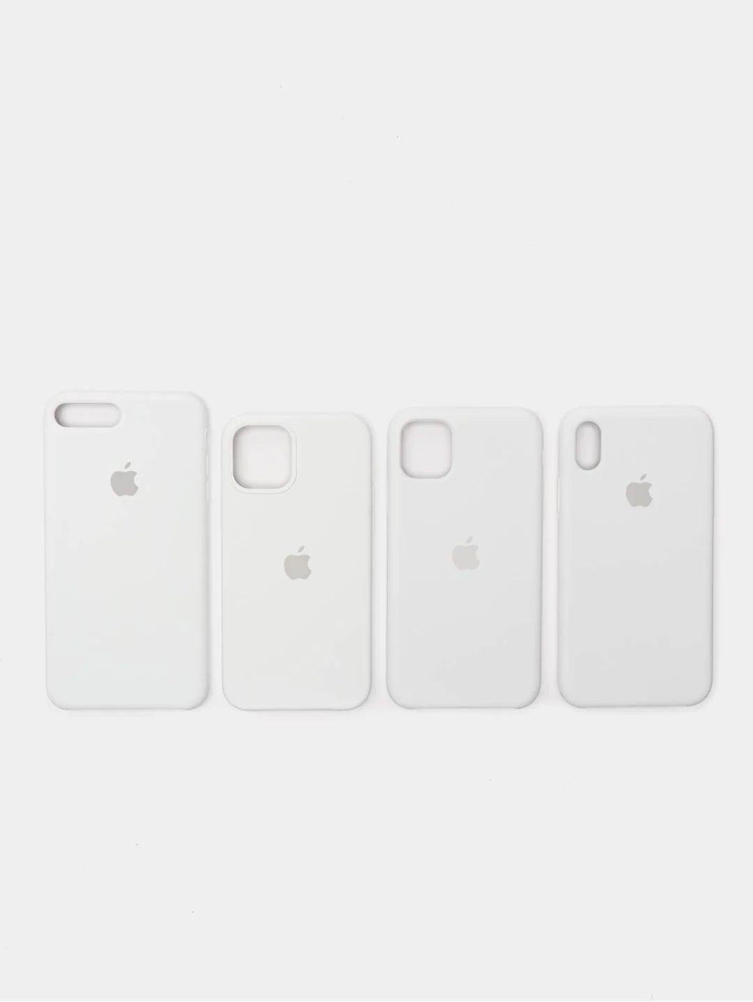 Белый чехол Silicone Case для iPhone 11,XR,7,8,12,XS,8+,7+,11 Pro,Max,12 Pro,XS MAX