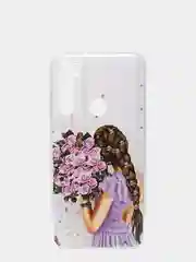 Сиреневый чехол для Xiaomi Redmi Note 8 силиконовый