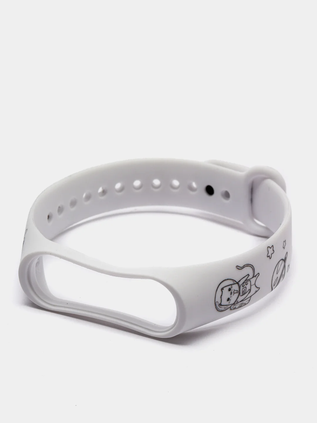 Белый ремешки с рисунком для Xiaomi Mi Band 3 и 4