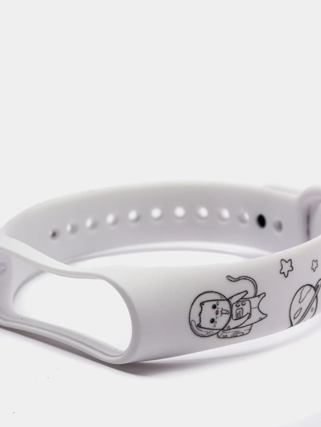 Белый ремешки с рисунком для Xiaomi Mi Band 3 и 4