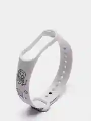 Белый ремешки с рисунком для Xiaomi Mi Band 3 и 4