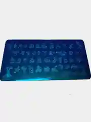 Лавандовый пластина для стемпинга, на металлической основе