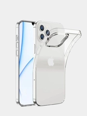 Чехол iPhone 13, 13 Pro, 13 Pro Max прозрачный силиконовый с защитой камеры