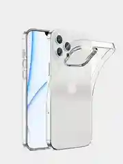 Чехол iPhone 13, 13 Pro, 13 Pro Max прозрачный силиконовый с защитой камеры