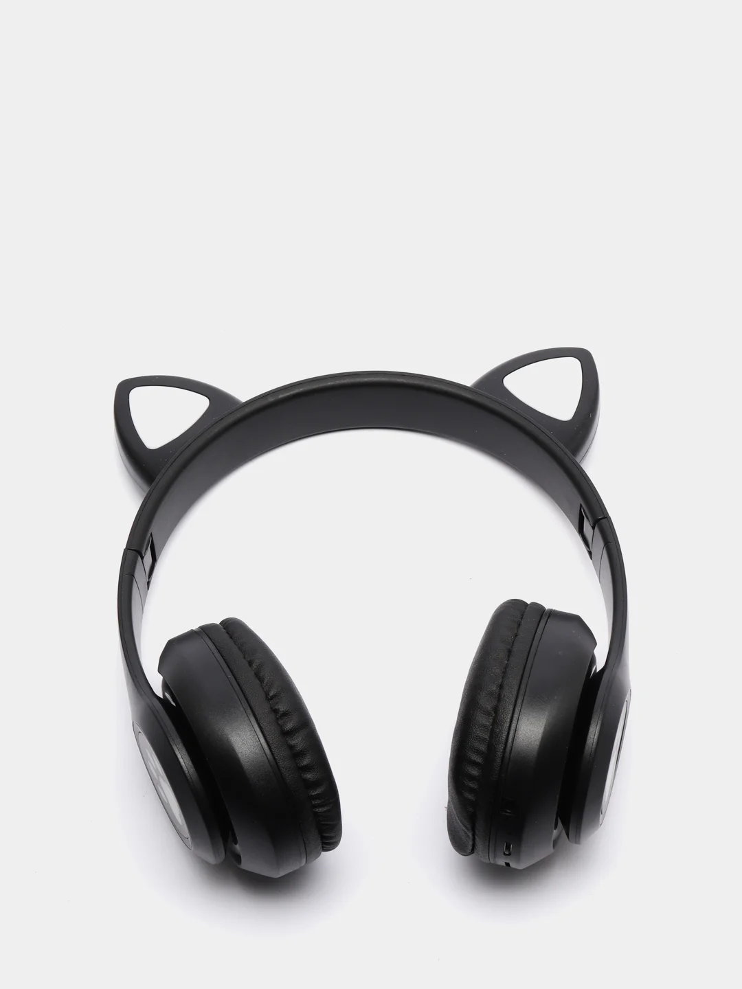 Черный беспроводные светящиеся наушники с ушками CAT EAR P33M